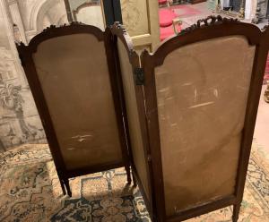 DARS724 - 4-panel folding screen, 19th century, linear measurements cm L 200 x H 125 - Foto 7