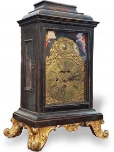 MONTRE EN BOIS ÉBÉNISÉ - EUROPE DU NORD - XVIIIE SIÈCLE