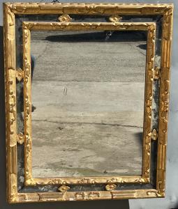 18th-century mirror with double glass