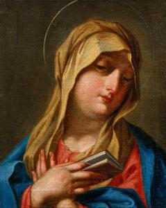 18th-century Roman artist, Virgin in Prayer - Foto 8