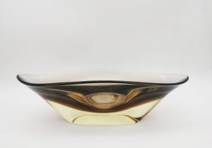 Vase aus geräuchertem Sommerso-Glas