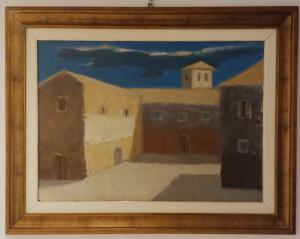 Giacomo Bergomi, Courtyard with houses