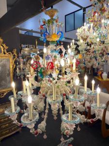 Murano-Glaslüster mit 27 Flammen