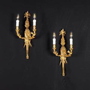 Pair of Neoclassical Style Sconces