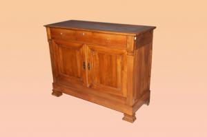 Credenza Francese stile Luigi Filippo del 1800 in legno di noce 
