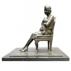Leonardo Secchi Senhora Sentada com Cão 1942