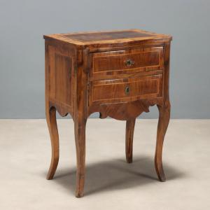 Mid-18th Century Italian Walnut Rococo Nightstand