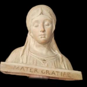 Scultura Terracotta Busto Madonna Firmata A.Neri (alfredo neri )Inizio Del 900