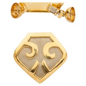 Gold clasp for necklace with symbol - G/414 -