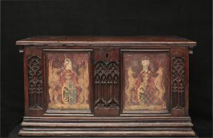 Arca gótica com brasões, Itália, século XV