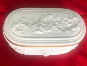 OVAL BISCUIT BOX - JL COQUET - LALIQUE '70