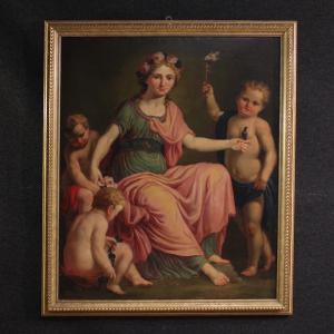 Grande quadro neoclassico del XVIII secolo, l’Aurora che spegne la notte