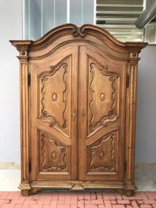 Lombard Baroque Walnut Wardrobe - Restored (work in progress)_car 2528
