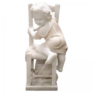 Scultura in marmo firma A. Cipriani