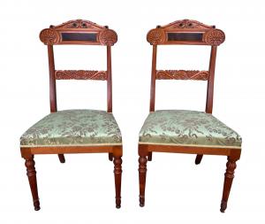 Two mahogany chairs