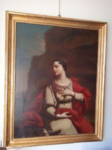 Figure féminine de qualité, peinture à l'huile sur toile par Gregorio Lazzarini