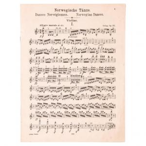 Partitura Norueguesa para Violino
