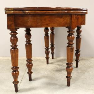 Antique Louis Philippe walnut console table - 19th century - Foto 8