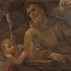 Great 18th-century religious painting, Saint Francis of Assisi