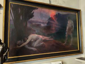 Important Symbolist painting by Paul Schad Rossa