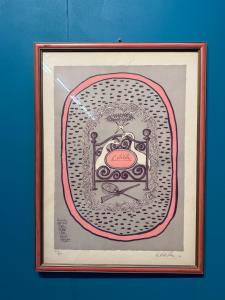 Farbige Lithografie von Giuseppe Viviani 8/200 Frontispiz 1962, 66x47cm