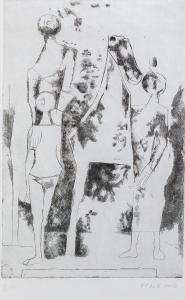Marino Marini, Etching, "Representation," print run I/XX, 1970