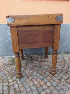 TAVOLO DA MACELLERIA FRANCIA EPOCA PRIMI 900 cm 60x60xH82 - Foto 5