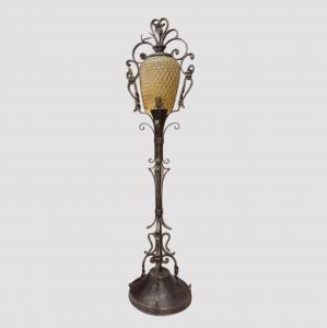 Vintage wrought iron floor lamp