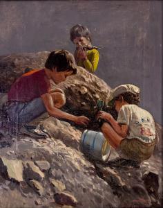 Ölgemälde auf Leinwand, 20. Jh., signiert Martinelli