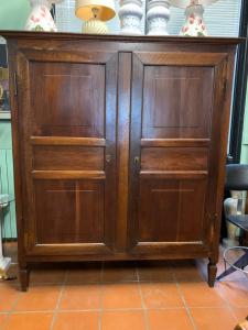 Louis XVI walnut pantry cupboard