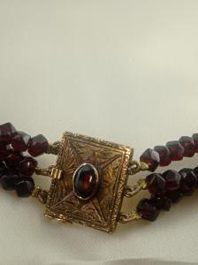 COLLANA GRANATO TAGLIO ESAGONALE