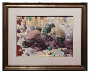 GIULIO DA VICCHIO (Florence 1925 - Livorno 2004) - Fishermen