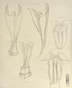 Studien für die Skulptur "Der Sieg der Luft", 1931
