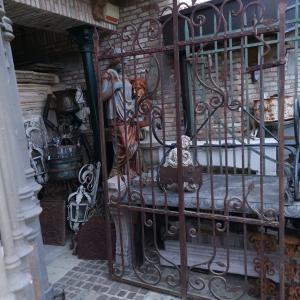 Iron studded gate