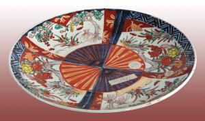 Late 1800s Imari porcelain plate