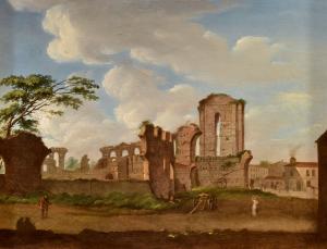 Veduta del Foro Romano, Giacomo Van Lint (Roma 1723 - 1790)