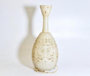 Lampada in alabastro anni '40, Alabaster lamp from the 1940s