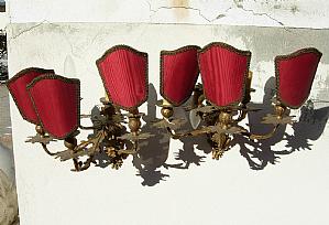 coppia di appliques 