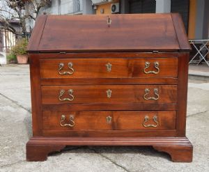 Chest of drawers with drop-front desk