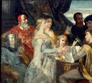 La lezione di musica. Scuola olandese del XIX secolo