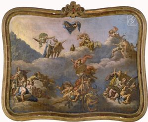Giuseppe Valeriani (Roma, 1708? – São Petersburgo, 1762) - A Apoteose do Herói - VENDIDO-