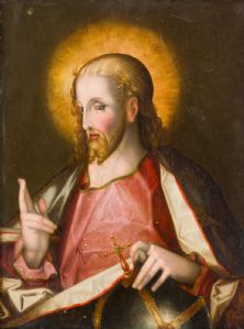 Scuola di Praga, primi anni del XVII secolo. “Cristo come Salvator Mundi”