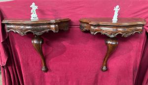 Amazing pair of "console bedside tables" Venice - 1750 - 1760 -