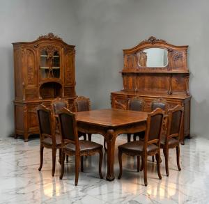 Pierre Mathieu, Art Nouveau dining set, late 19th century – early 20th century