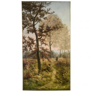 Großes französisches Gemälde "Herbst" datiert 1894 - O/4805 -