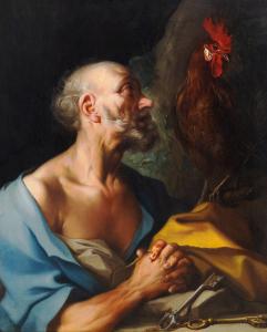 Ignazio Stern, “Il pentimento di Pietro”, olio su tela, 1721-1722, Ignazio Stern, "The Repentance of Peter," oil on canvas, 1721-1722
