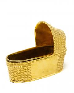19th century, cradle-shaped container