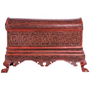Importante cofano Birmano in bambù laccato - O/5307