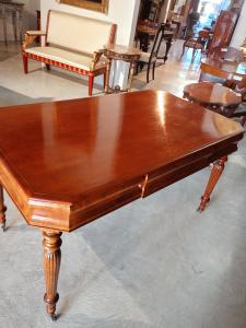 19th-century mahogany center desk