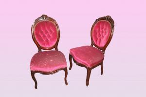 Set of 6 Louis Philippe style mahogany chairs